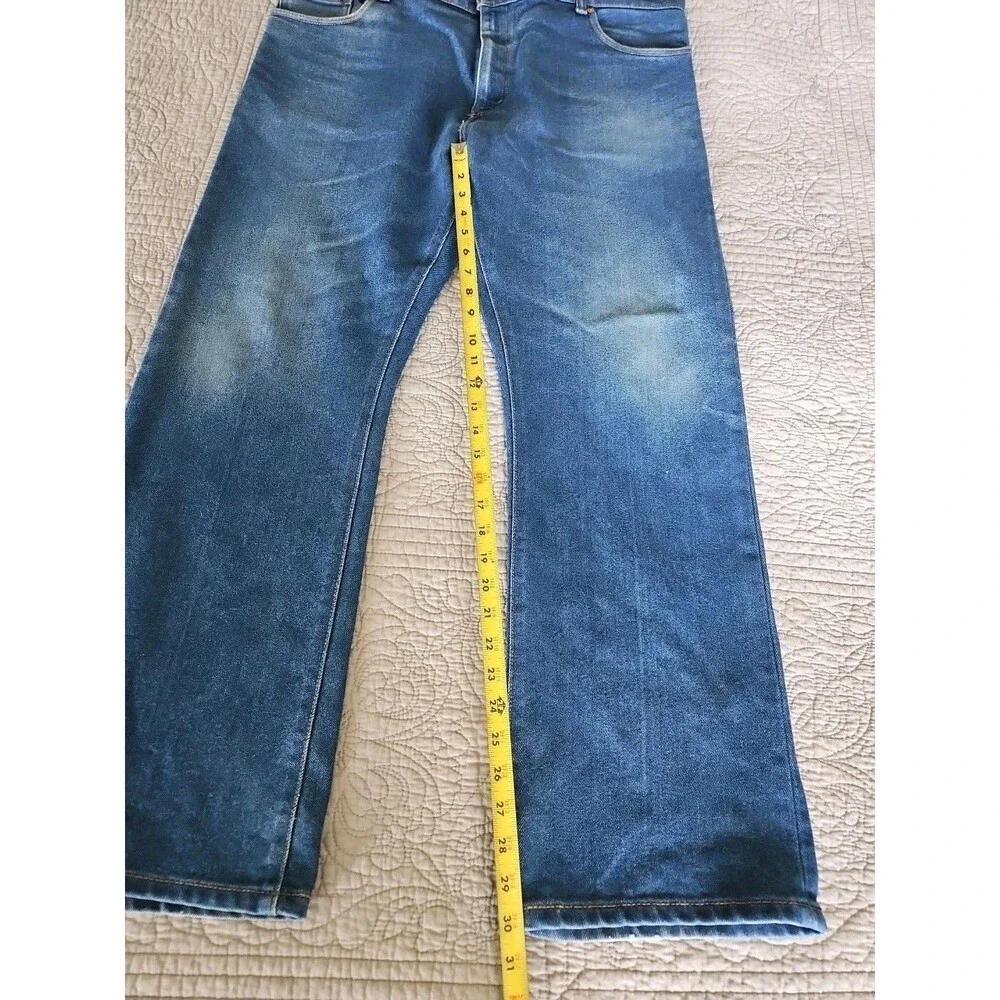 Levis 517 Bootcut Mens 42x30 Cotton Poly Blue Medium Wash Jeans